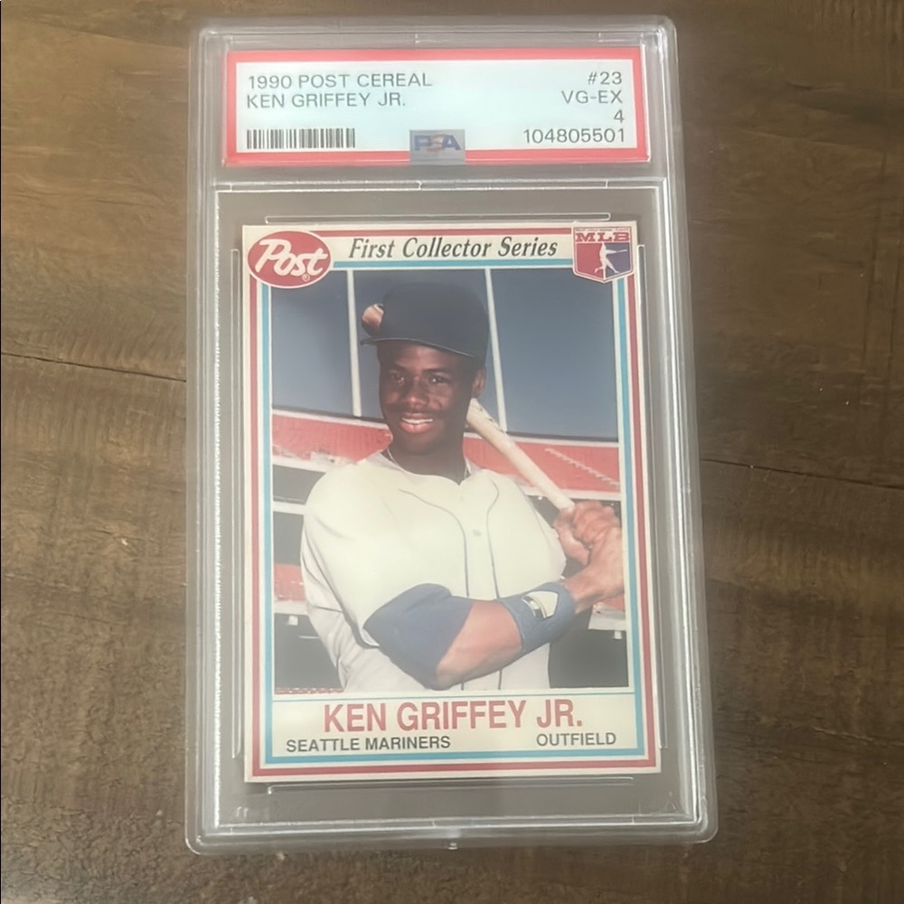 Graded (PSA), 1990 Ken Griffey Jr. Post Cereal Baseball Card!